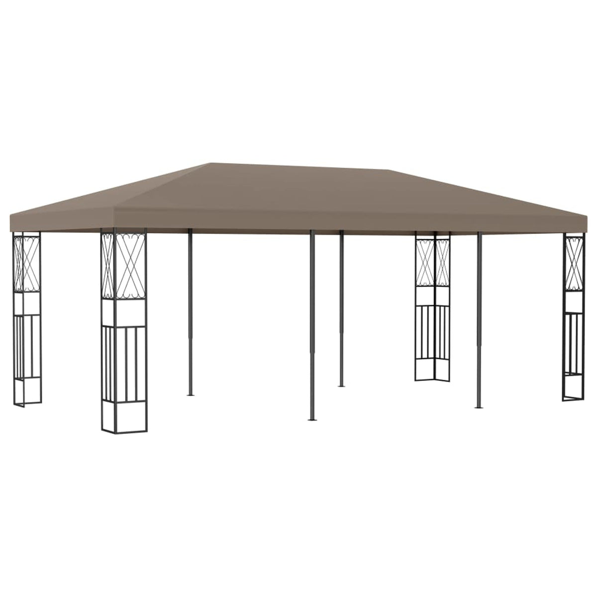 Taupe Fabric Canopy Tent Sun Shelter L2355