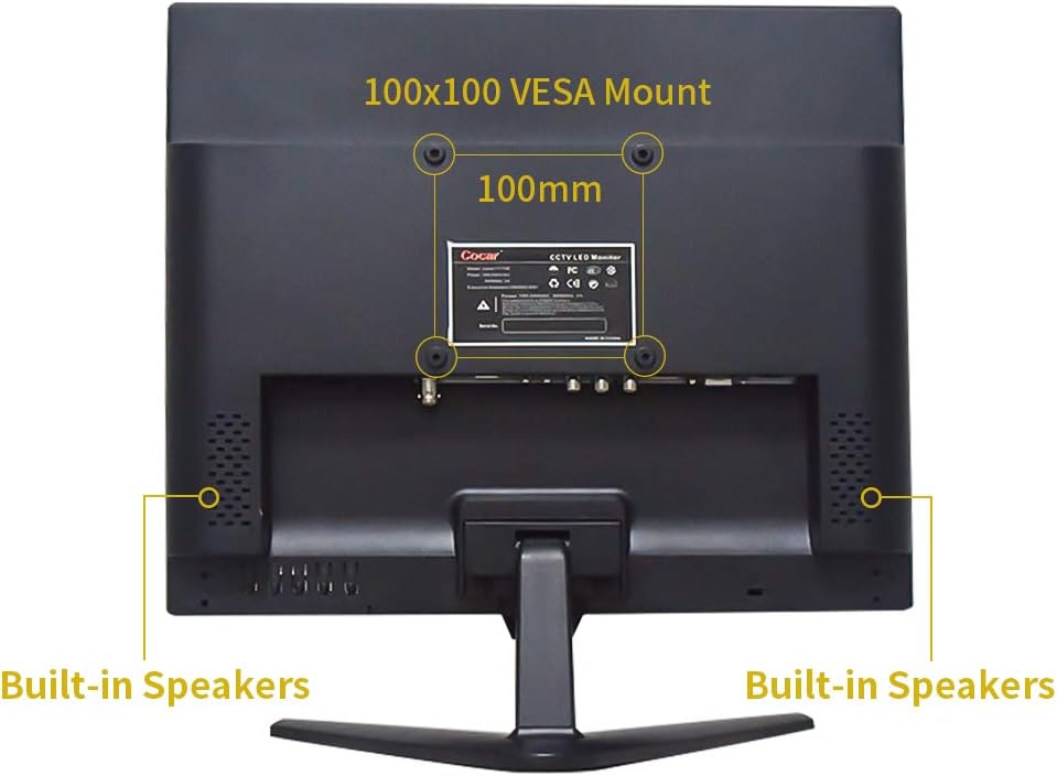 19 inch Security Surveillance Monitor with Built-in Speaker S151371