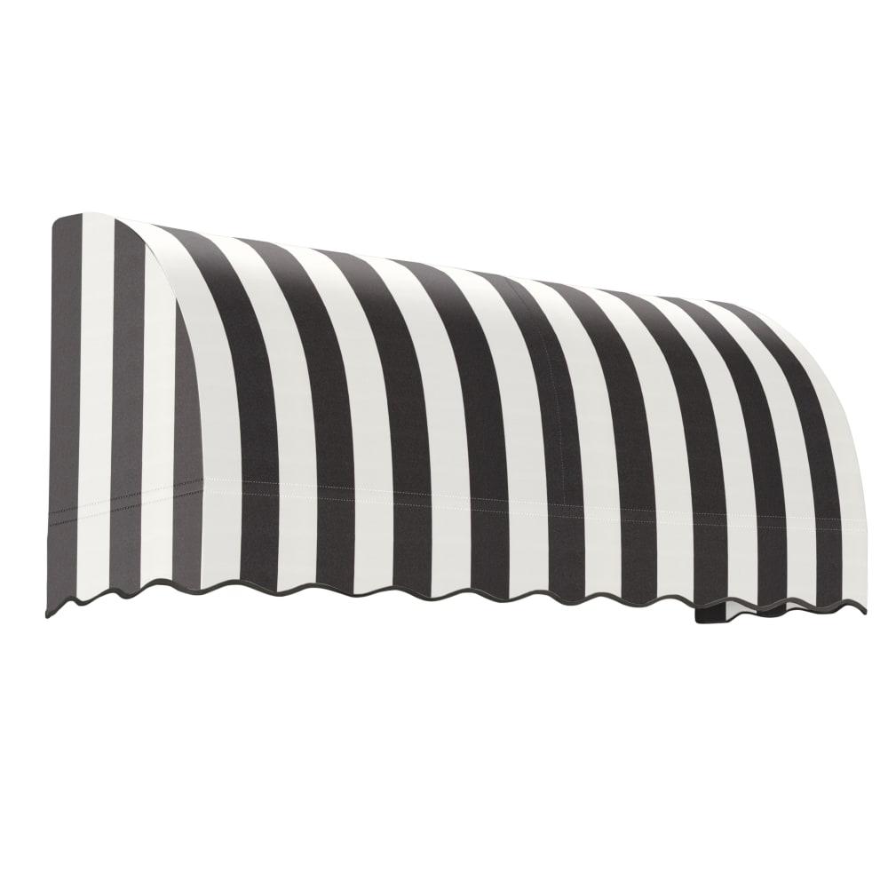Black/White Stripe Acrylic Fixed Awning F94982