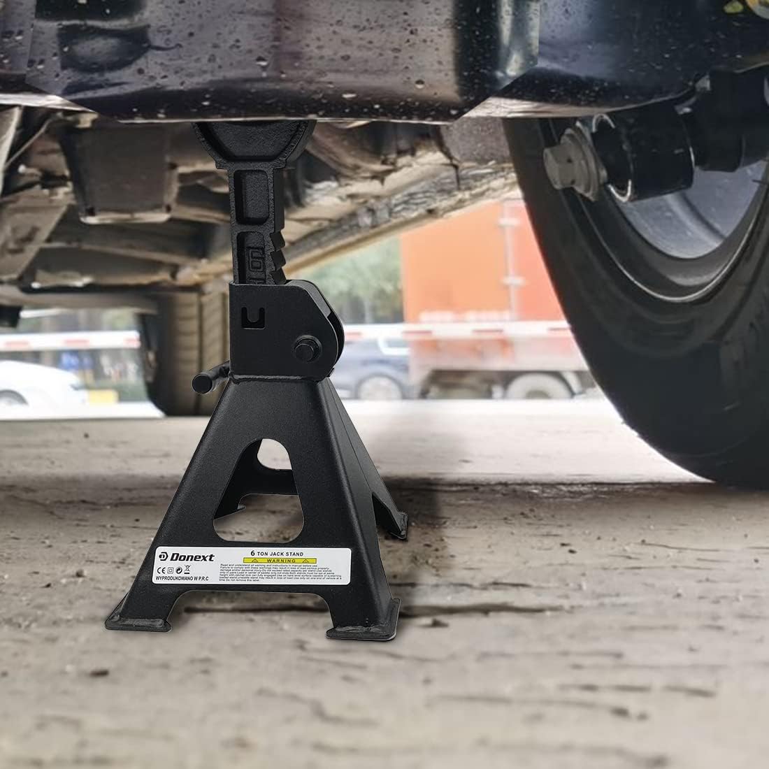 6 Ton Steel Jack Stands 1 Pair Black P5272