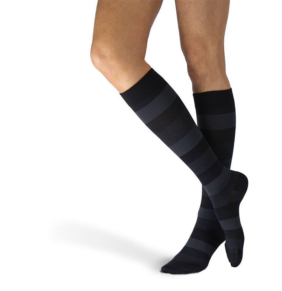 Microfiber Calf High Compression Socks H4931
