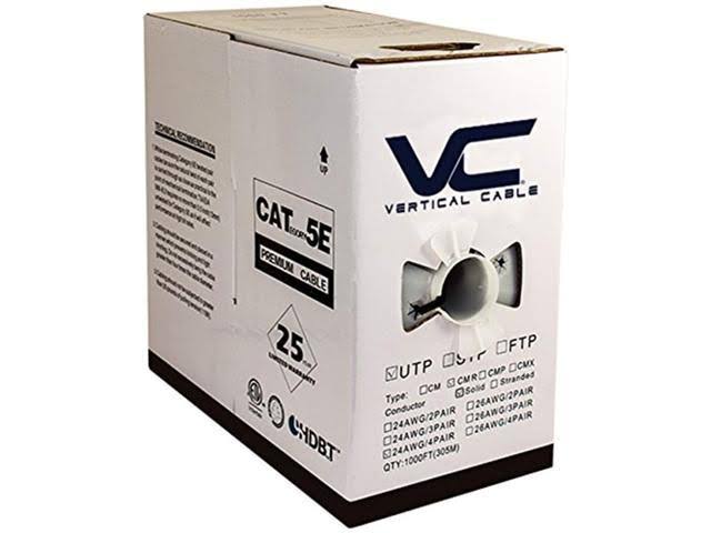 1000ft Bulk Cat5e Ethernet Cable L6254