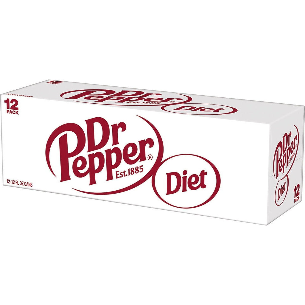 12 Pack Cans Diet Dr Pepper Soda Pop M2766