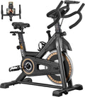 Indoor Cycling Bike Stationary Exercise Bike with LCD Monitor Comfortable Seat J8415