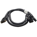 DB25 8 Channel XLR Female 5 Foot D-Sub Snake Cable W497