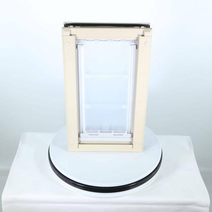 Tan Medium Single Flap Pet Door S852