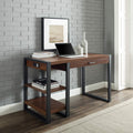 48 Inch Grey Wash Computer Gaming Desk with Drawer and Electrical Outlet I3186