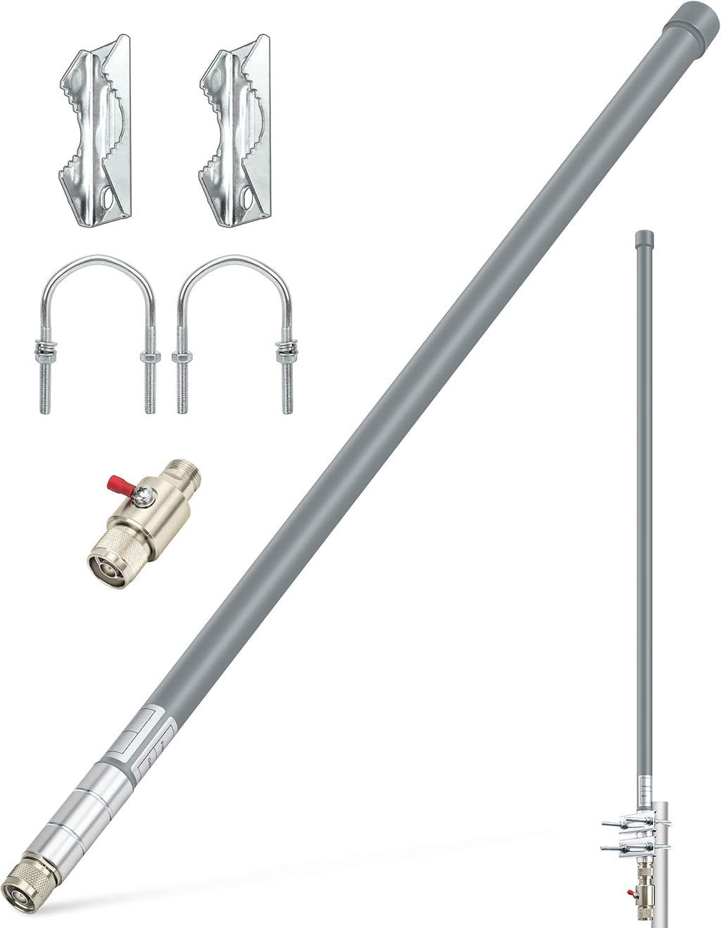 915MHz Omni-Direction Outdoor Antenna Kit with Lightning Arrester (35.8inch) T20219