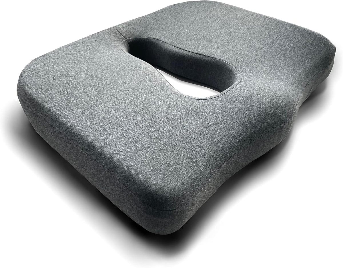 Medium Grey Extra-Dense Memory Foam Seat Cushion Q257359