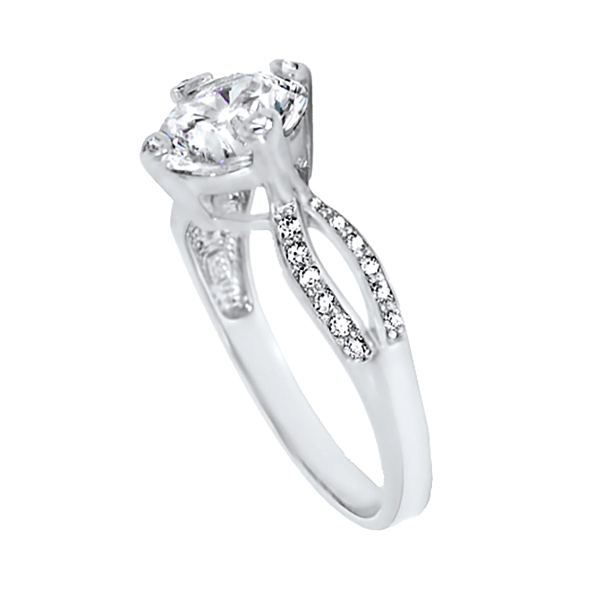 1.25 Carat Round Brilliant CZ Engagement Ring Size 7 K550