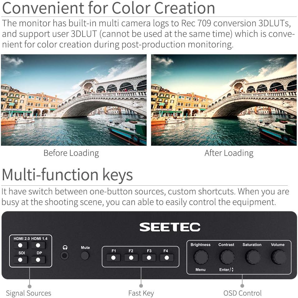 21.5 Inch 3G-SDI 4K HDMI Broadcast Studio Monitor M50699