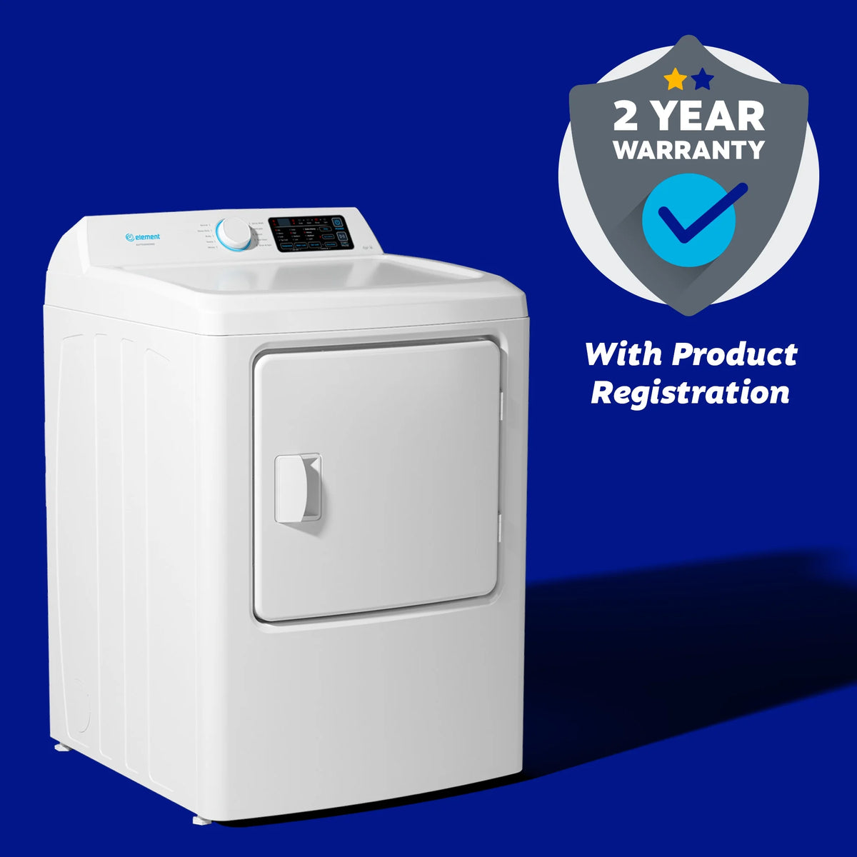 6.7 cu. ft. Front Load Electric Dryer in White F1791