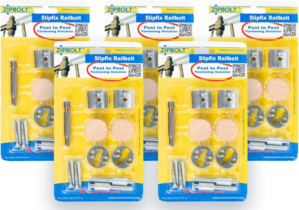 5 Pack Slipfix Railbolt I51230