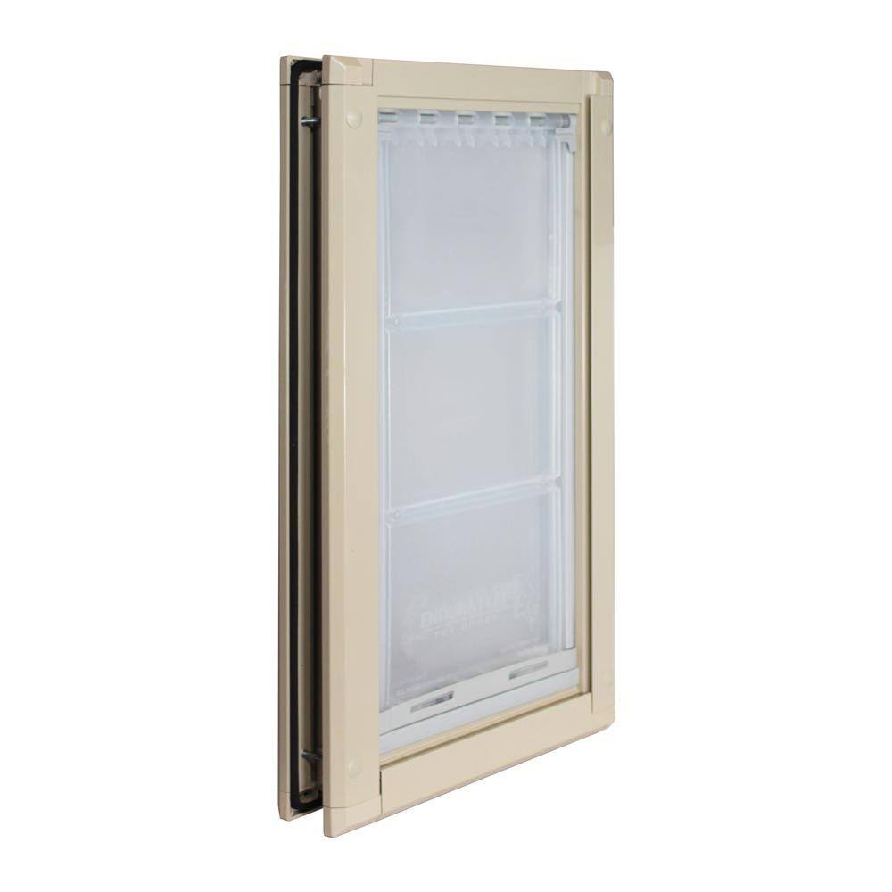 Tan Medium Single Flap Pet Door S852
