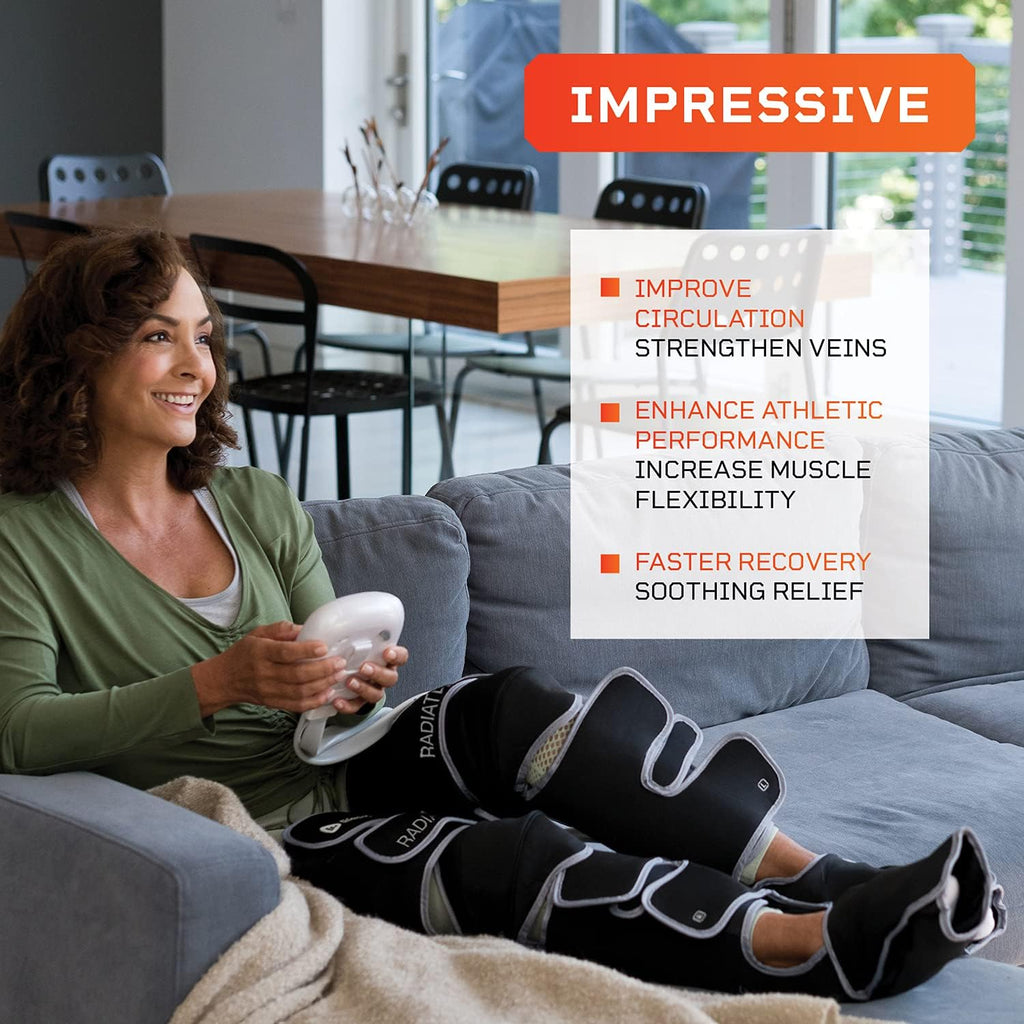 Thigh, Calf and Foot Massager Machine Extra Wide Leg Compression Massager with Remote Control N74620