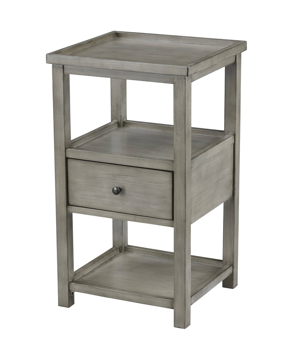 Grey One Drawer Chairside Table A310145
