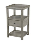 Grey One Drawer Chairside Table A310145