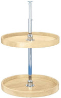 28x22 Wood Full Circle Lazy Susan 2-Shelf V1347