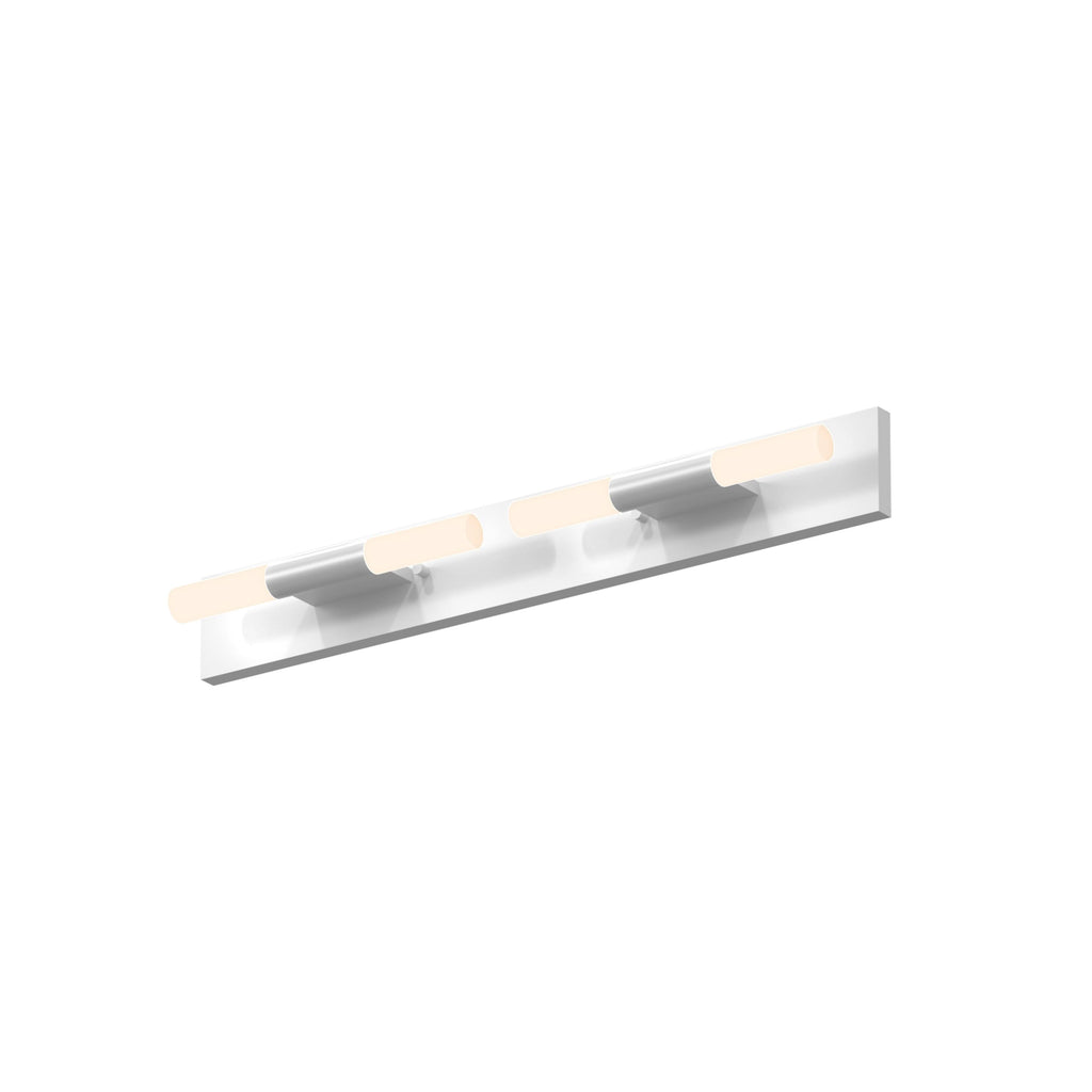 Satin White 4-Light LED Bath Bar C59020