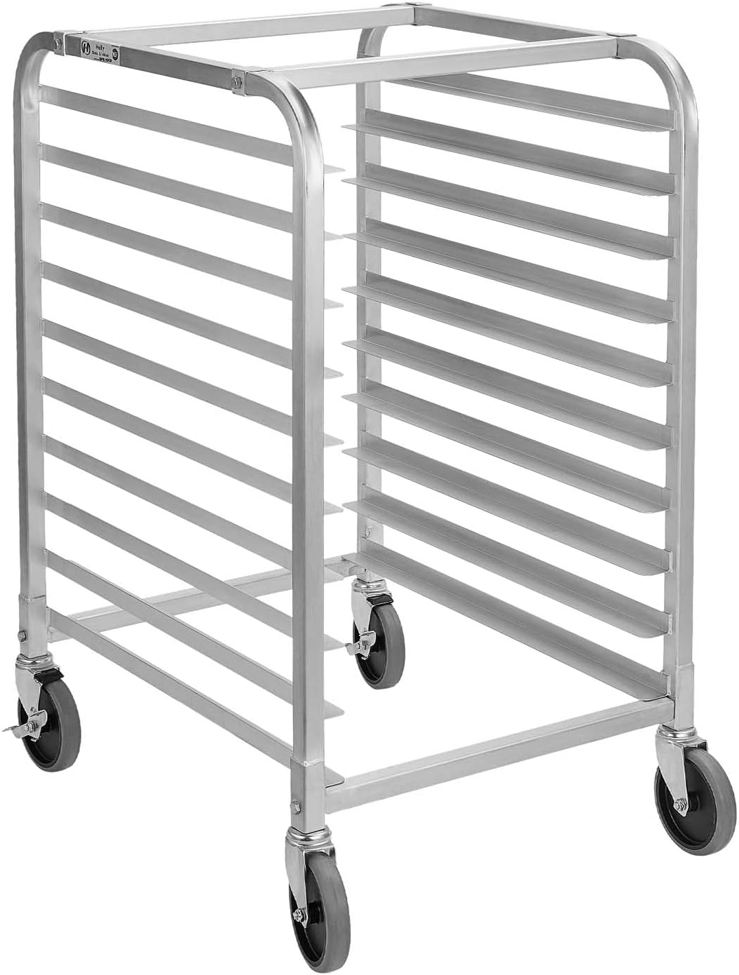 10 Tier Aluminum Bun Pan Rack with Wheels P486397
