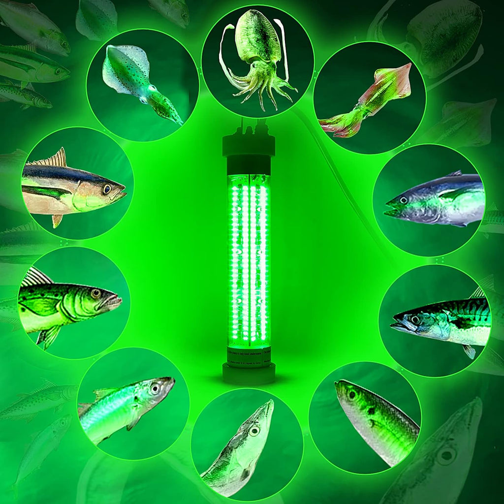 Underwater Fishing Light, DC12V/24V 300W, Pack of 2 A1165