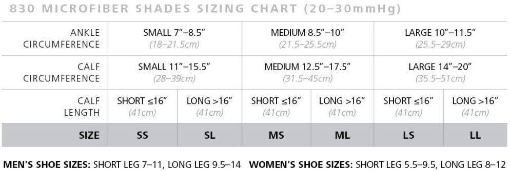 Microfiber Calf High Compression Socks H4931