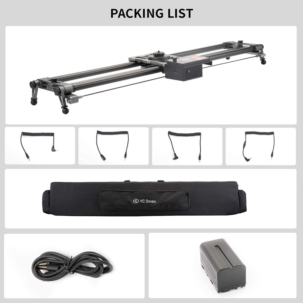 Motorized Camera Slider 60cm Carbon Fiber with APP Control N9567