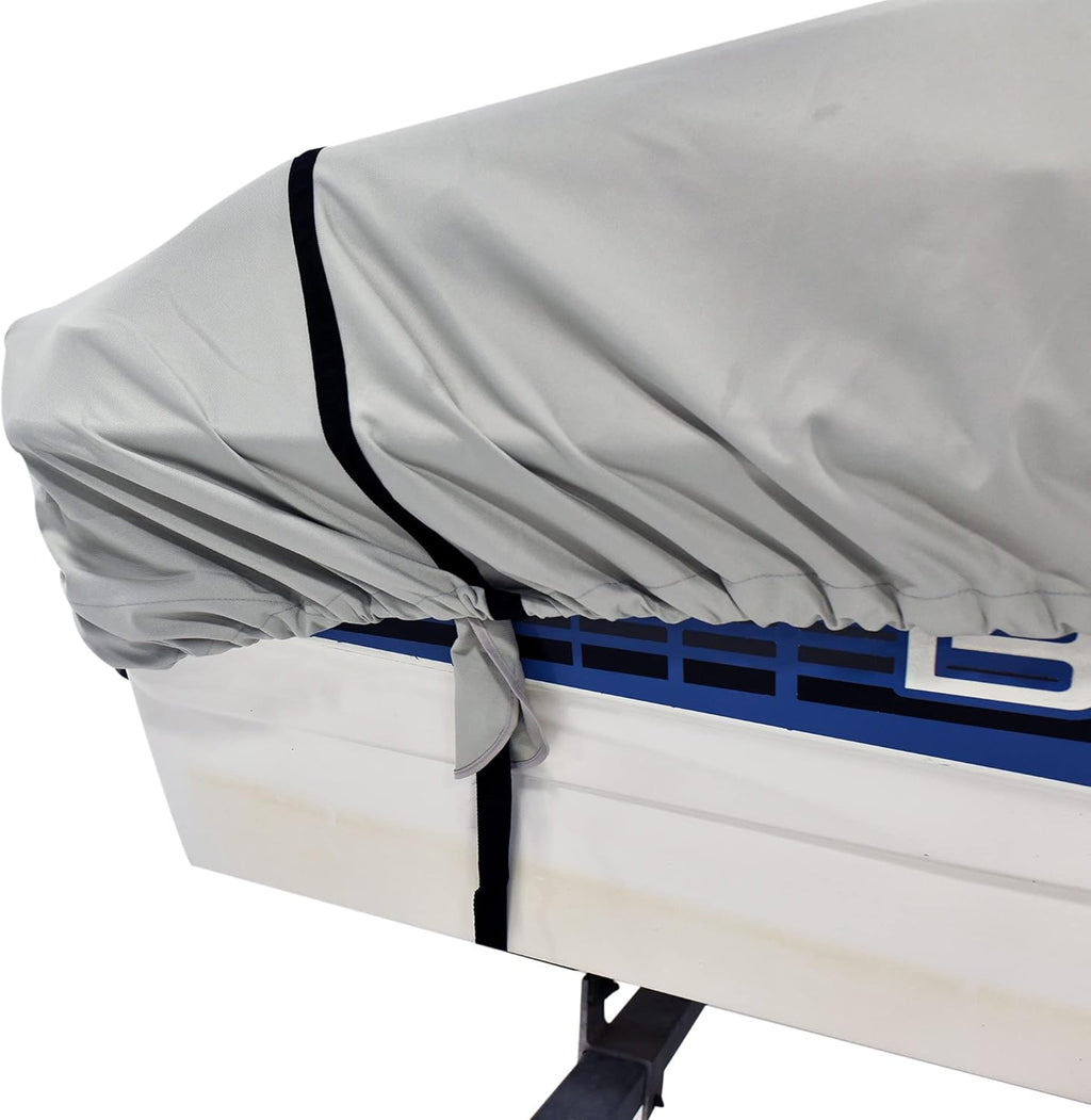 Gray Waterproof Boat Cover 14'-16' Long C5412