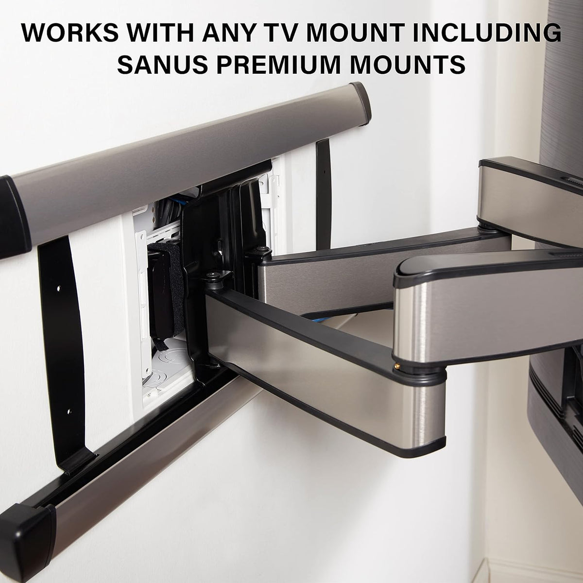 White 9 Inches In-Wall Enclosure with Mounting Plate B4868
