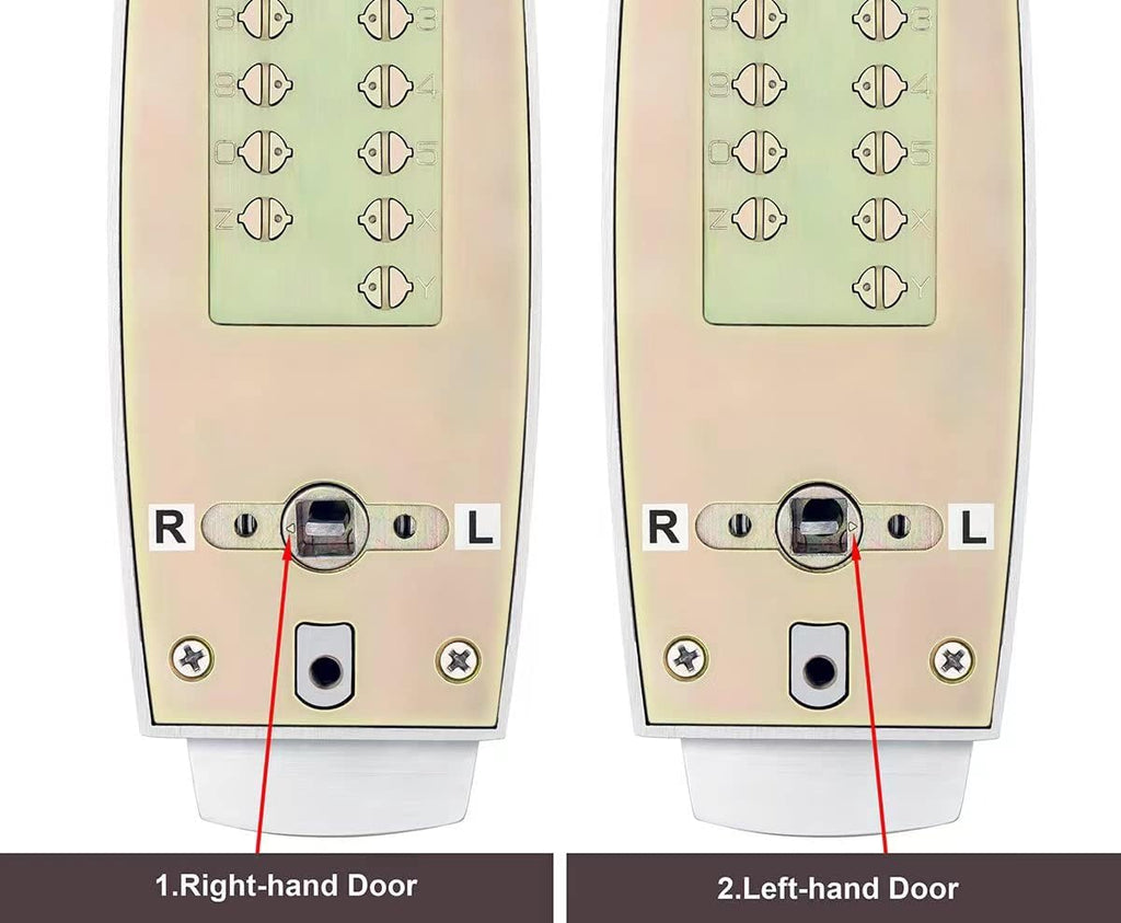Mechanical Push Button Lever Lock, 60mm Backset, 13 Digit Keypad, Satin Chrome T966