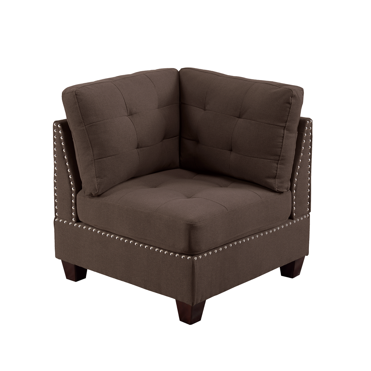 3 Pcs Modular Sofa Set Gray Y74038