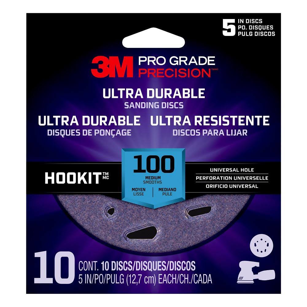 10-Pack 100 Grit Ultra Durable Sanding Disc G766