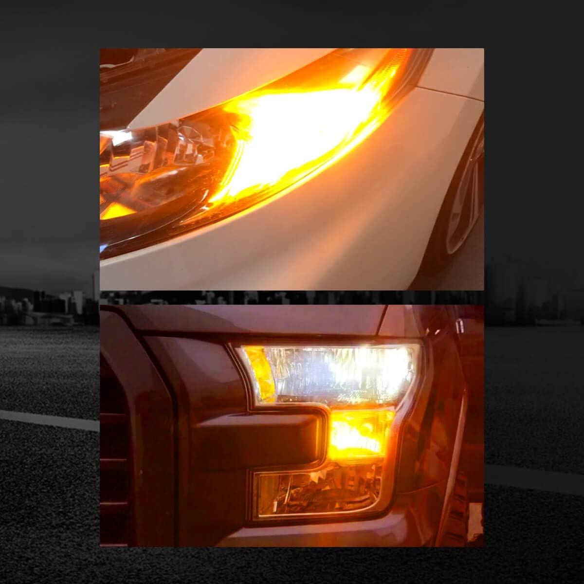 Amber LED Turn Signal Light Bulb (Pack of 2) R253