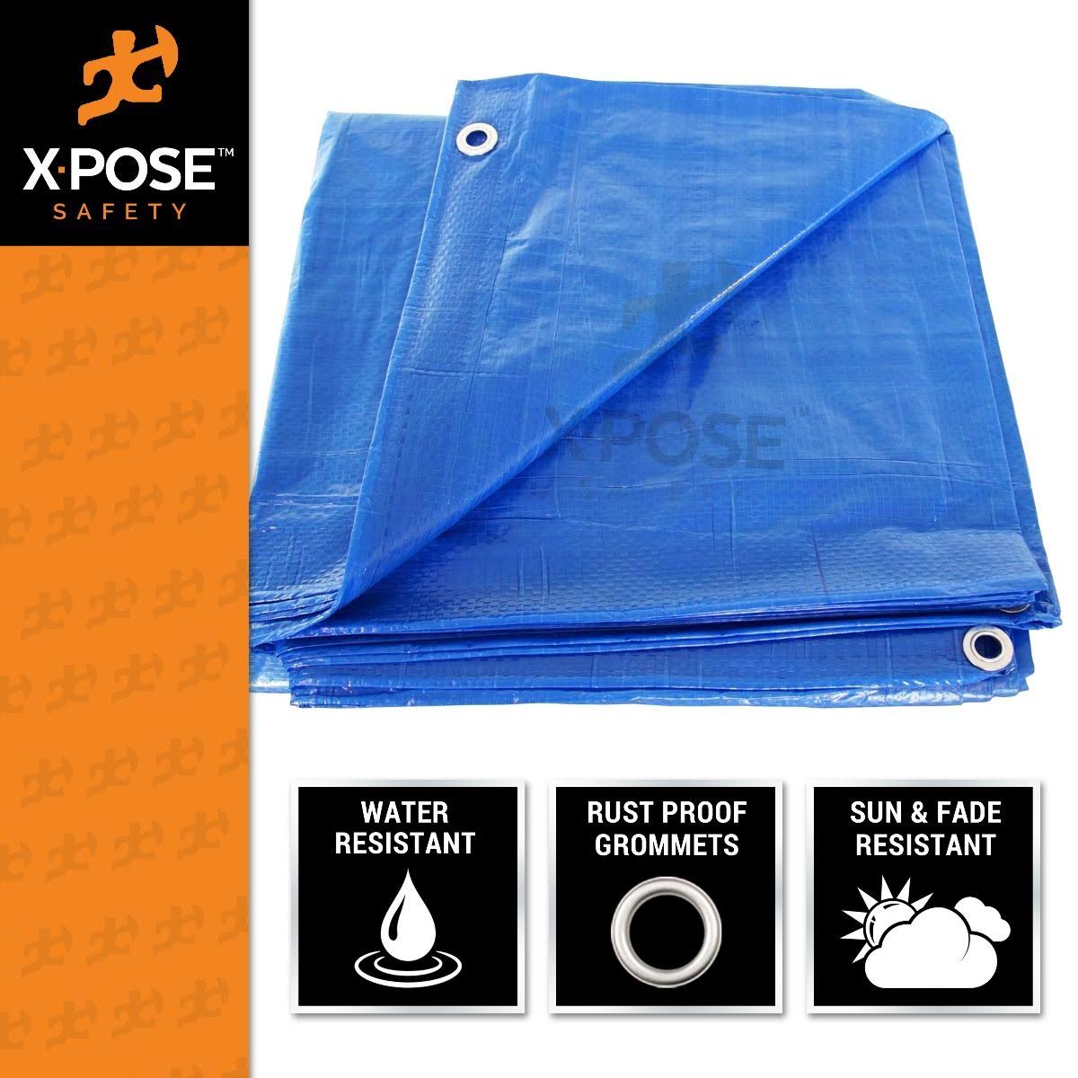 Blue Poly Tarps 10 x 10 - Case of 20 C2513
