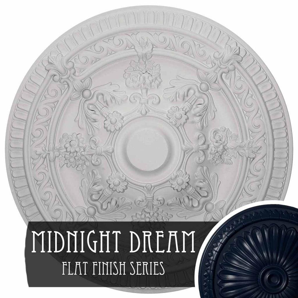 26x22OD x 3x22P Hand-Painted Ceiling Medallion J52998