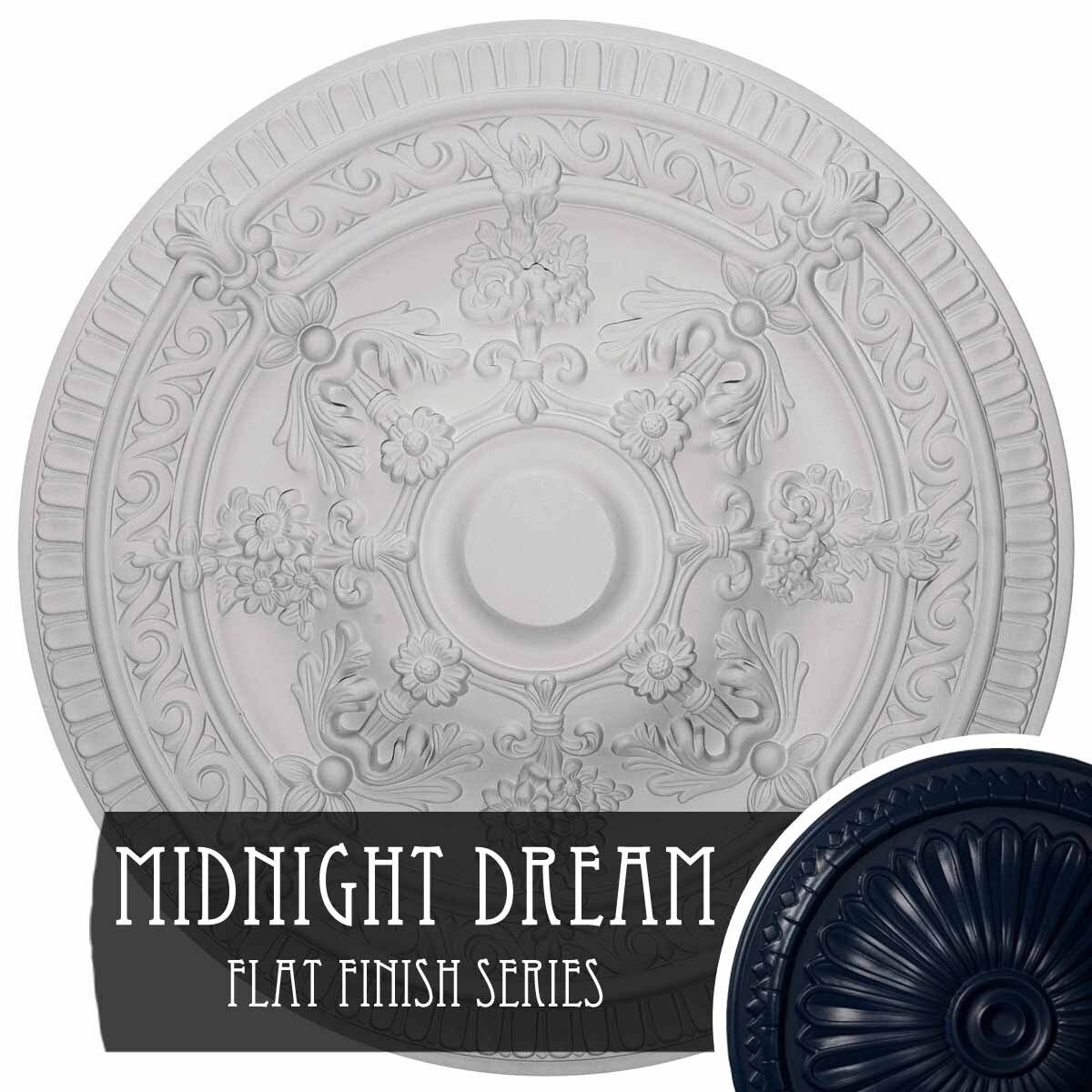 26x22OD x 3x22P Hand-Painted Ceiling Medallion J52998