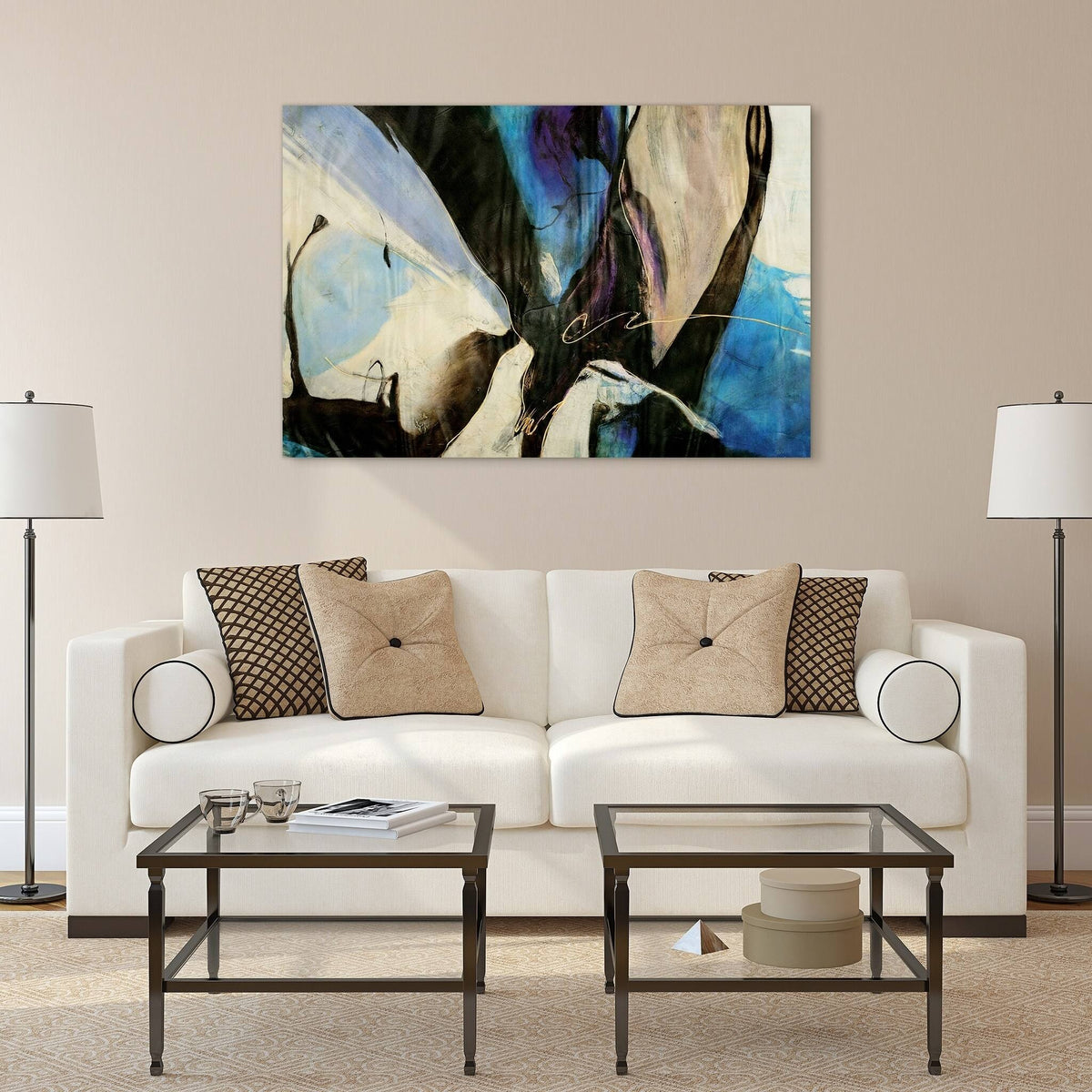 Frameless Printed Tempered Art Glass P820