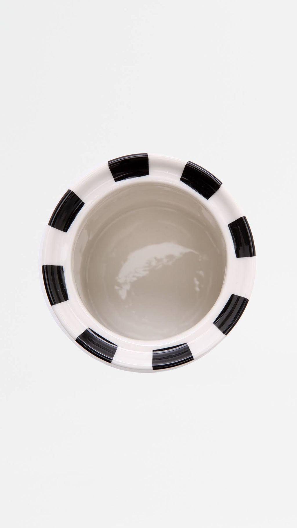 Black/White Glitter Canister Z32206