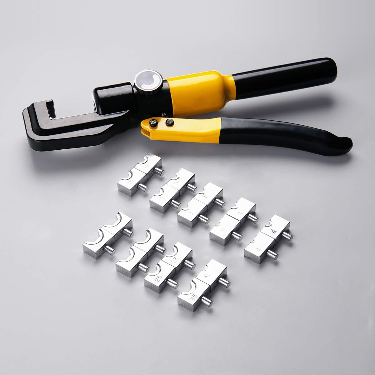 Hydraulic Wire Crimping Tool With 9 Pairs of Dies V60072