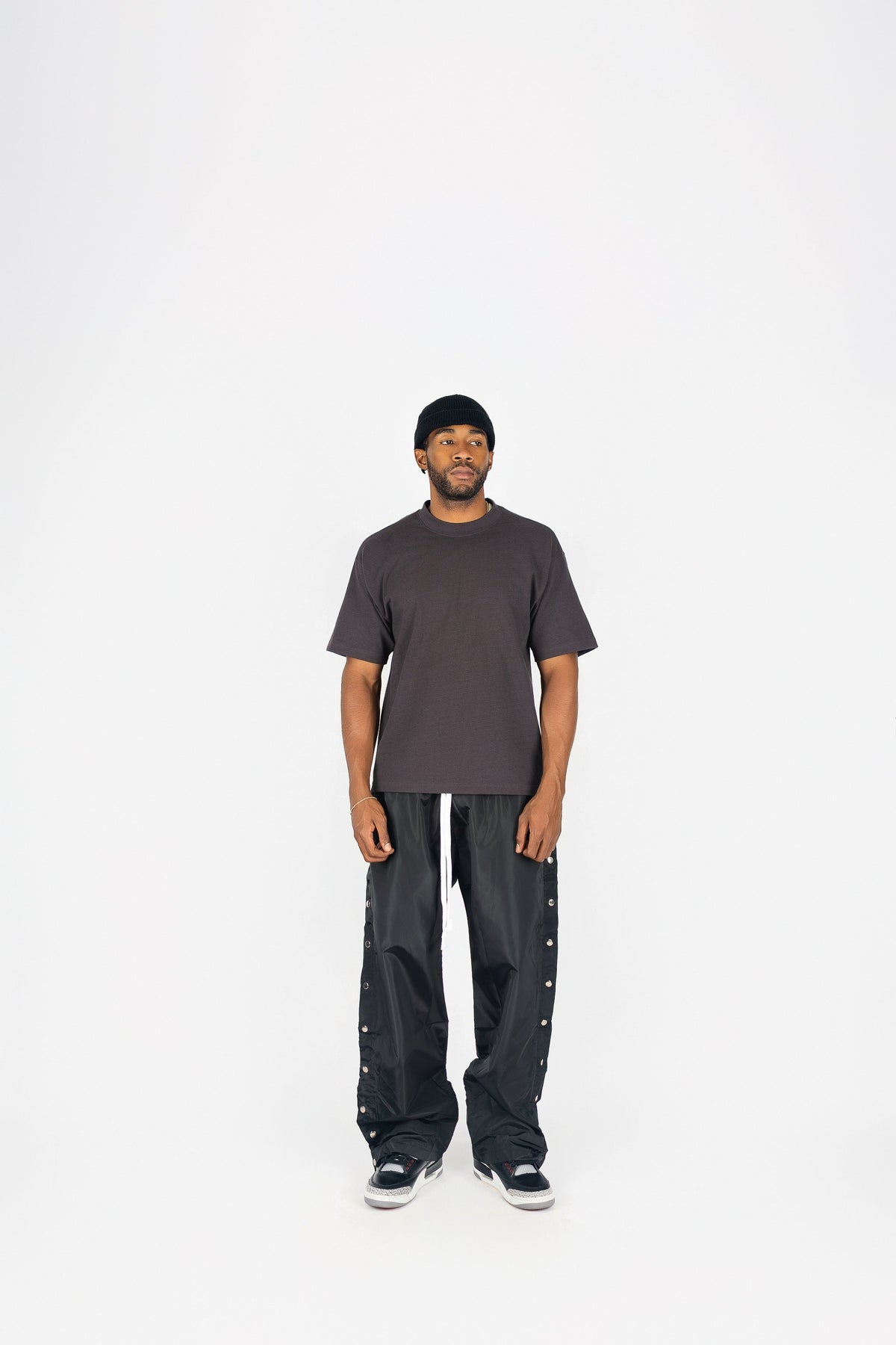 Side Snap Nylon Pants
