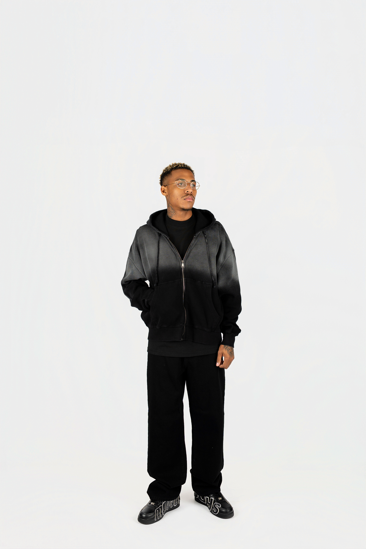 Sun-Dried Waffle Knit Baby Zip Up