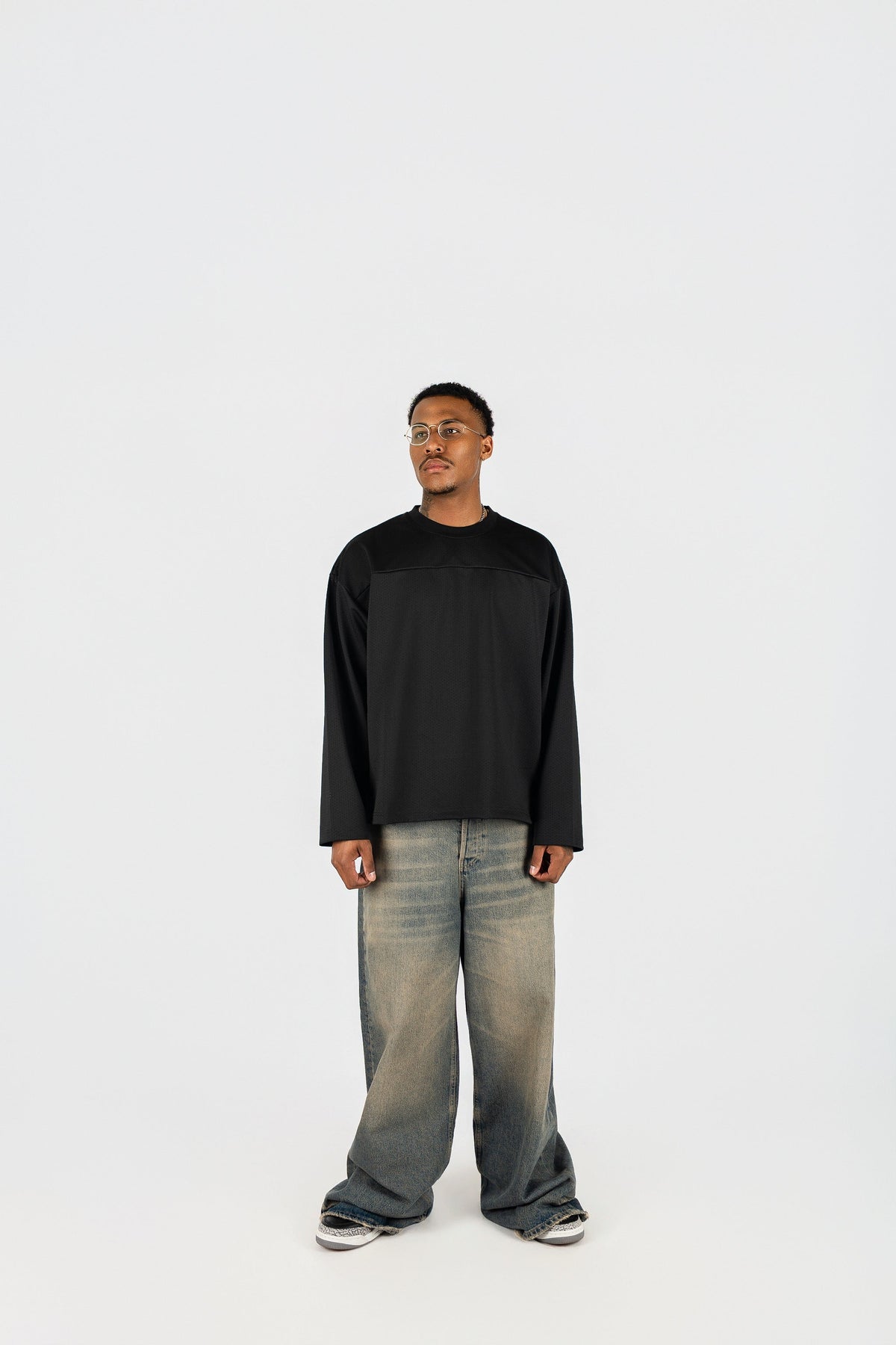 Long Sleeve Mesh Jersey