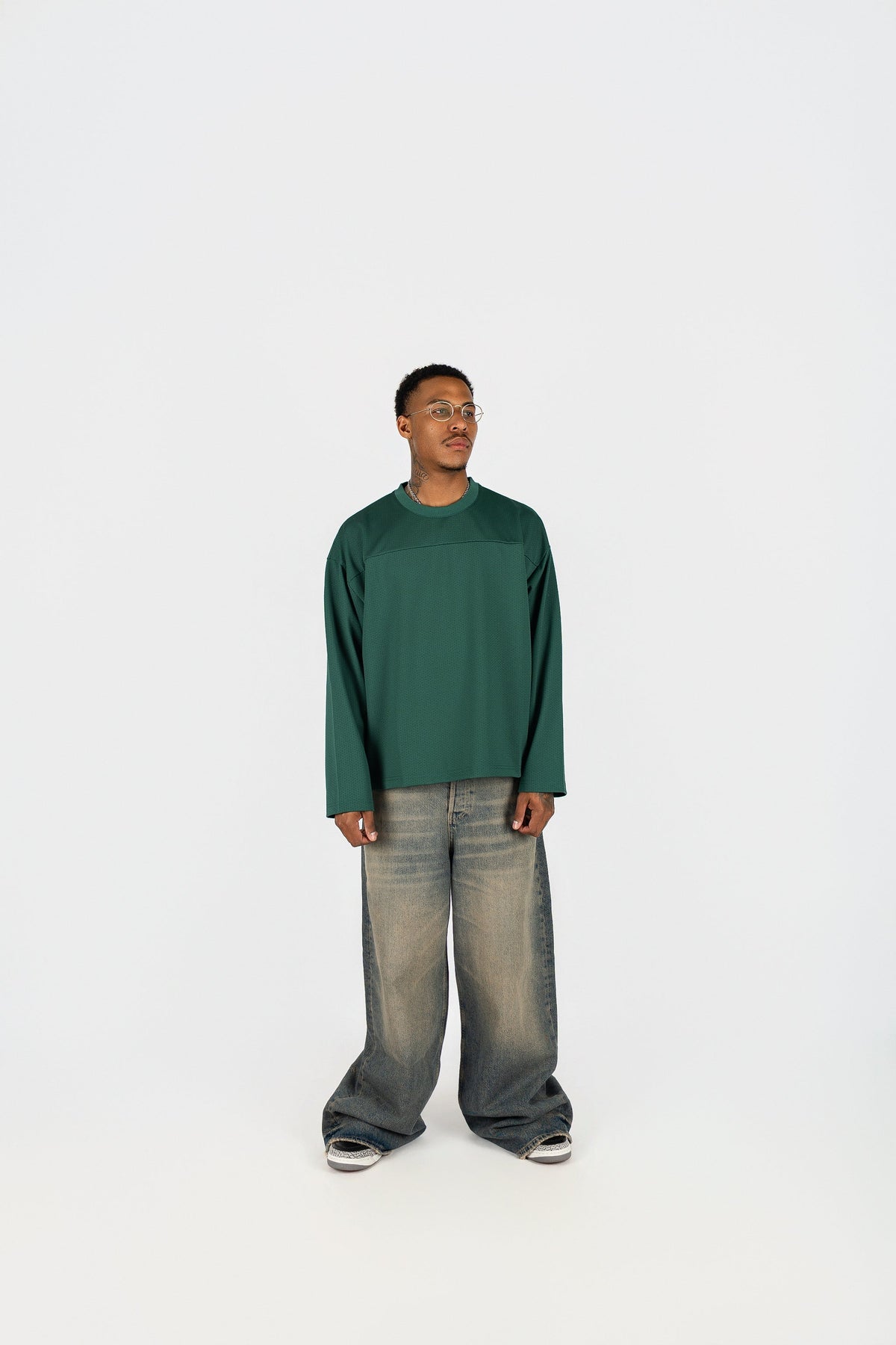 Long Sleeve Mesh Jersey