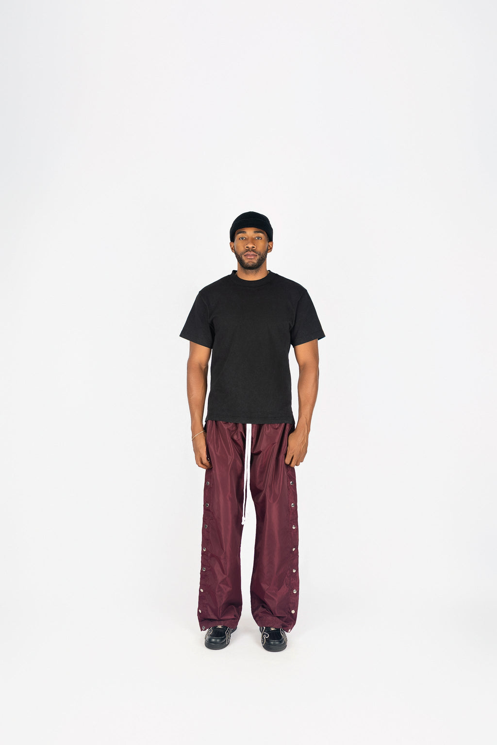 Side Snap Nylon Pants