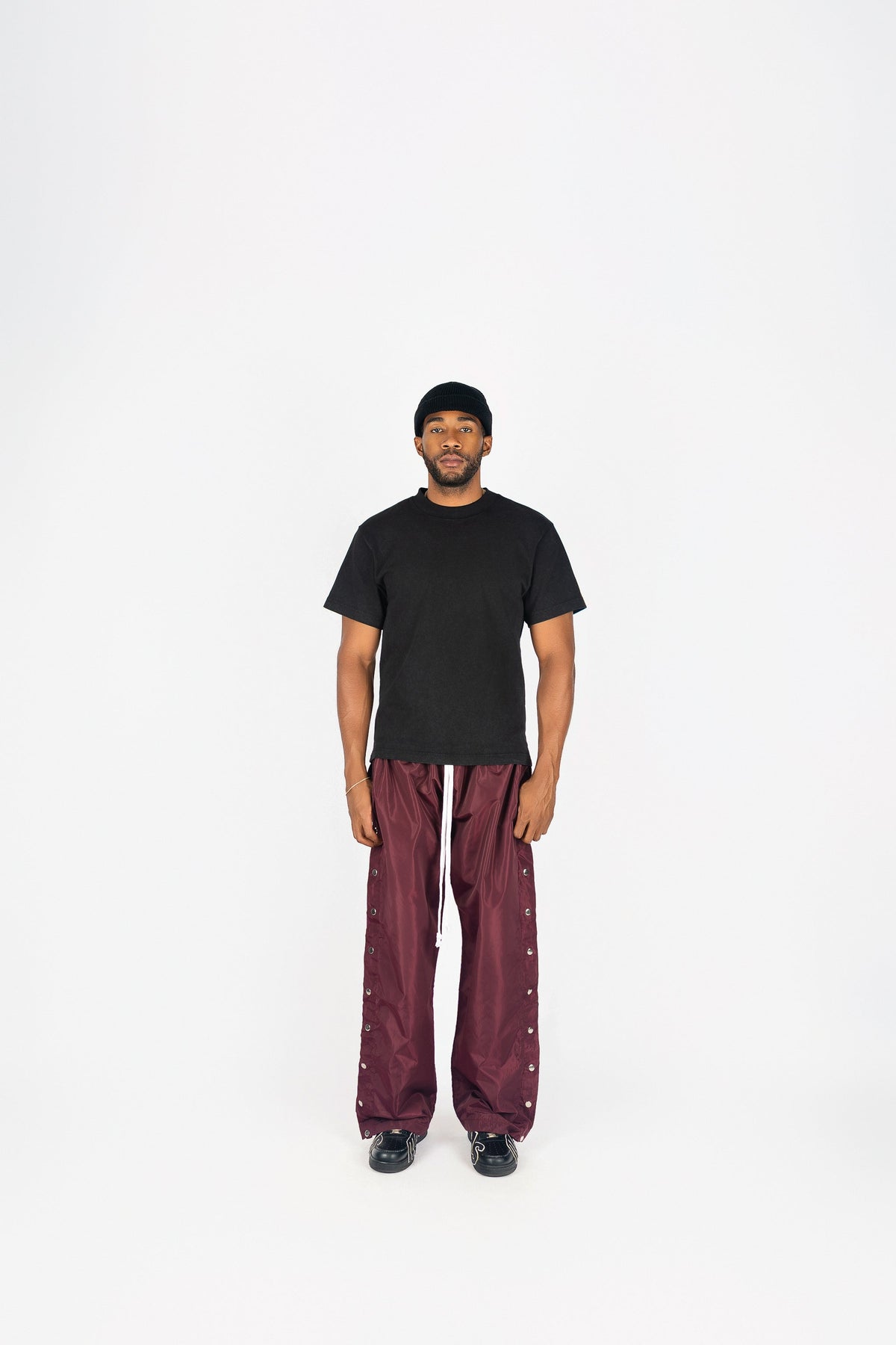Side Snap Nylon Pants