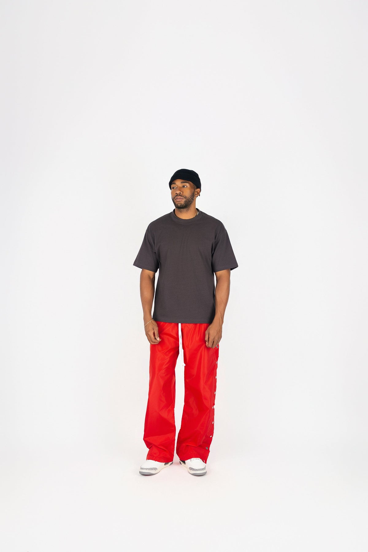 Side Snap Nylon Pants