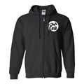 Black XL Cotton/Polyester Full-Zip Hooded Sweatshirt N68600