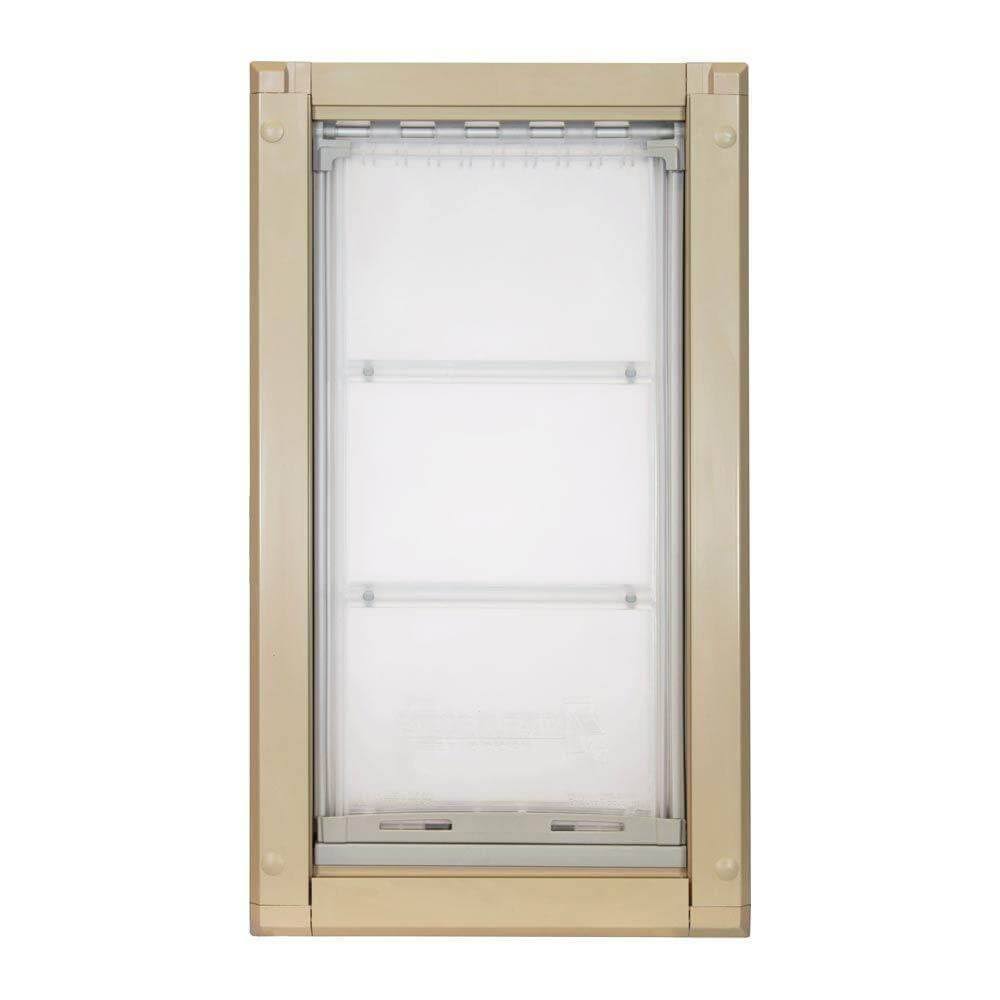 Tan Medium Single Flap Pet Door S852