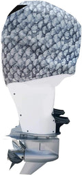 Grey Fish Scales Outboard Motor Cover for Yamaha V6 4.2 F225-300HP [2009-2021] (Side Vents) N77879