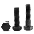 0.88in. -9 x 8 in. PT Coarse Threaded Grade 8 Hex Cap Screw, Alloy Steel, Black Oxide, 12 Piece Z672120